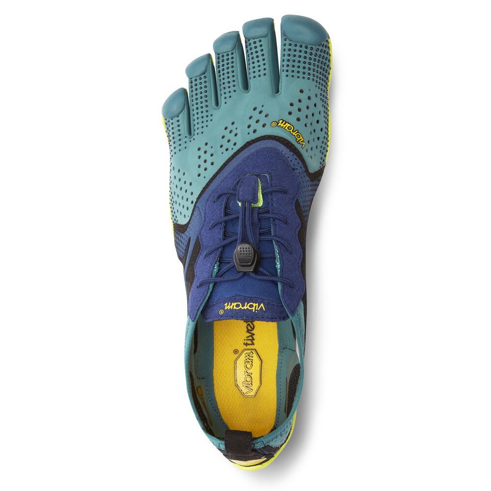 Vibram Five Fingers Mens Running Shoes - Navy - V-Run - 06738-QGXN